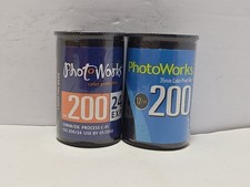 PHOTOWORKS - 2 Rolls 35mm Expired Color Print Film Sealed See Pictures