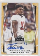 2022 Leaf Draft Limited Edition Base Gold /75 Traeshon Holden #BA-TH1 Auto 11sh