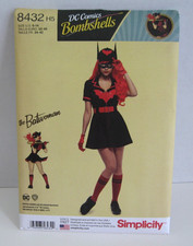 Simplicity 8432 DC Comics Bombshells "The Batwoman" Costume Pattern Misses' 6-14