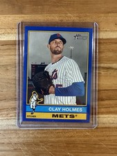 2025 Topps Heritage High Number - Clay Holmes #553 Dark Blue Bordered