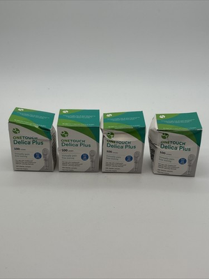 #ad NEW 4 100 Count Boxes of One Touch Delica Plus 33G Lancets Extra Fine 2029 $35.90