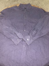 Isaia Napoli Shirt Size 16.5 /43 purple Cotton read