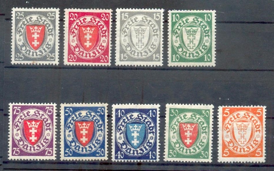 Danzig 193-201 Set * MH 110EUR (71024)