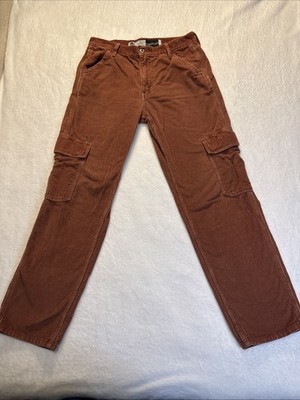 Levi s Silver Tab Corduroy Brown Loose Fit Cargo Pocket Men 32x34