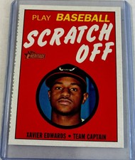 2020 Topps Heritage Minor League Edition - 1971 Scratch-Off Xavier Edwards #7...