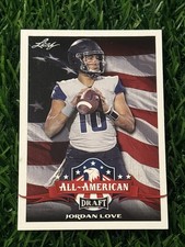 2020 Leaf Draft All-American Jordan Love Rookie Green Bay Packers #71 Utah State