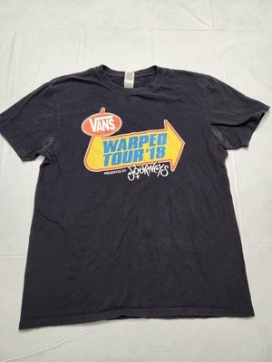 Vans Warped Tour Shirt Mens Large Black 2018 Concert Tour Journeys Graphic  Tee