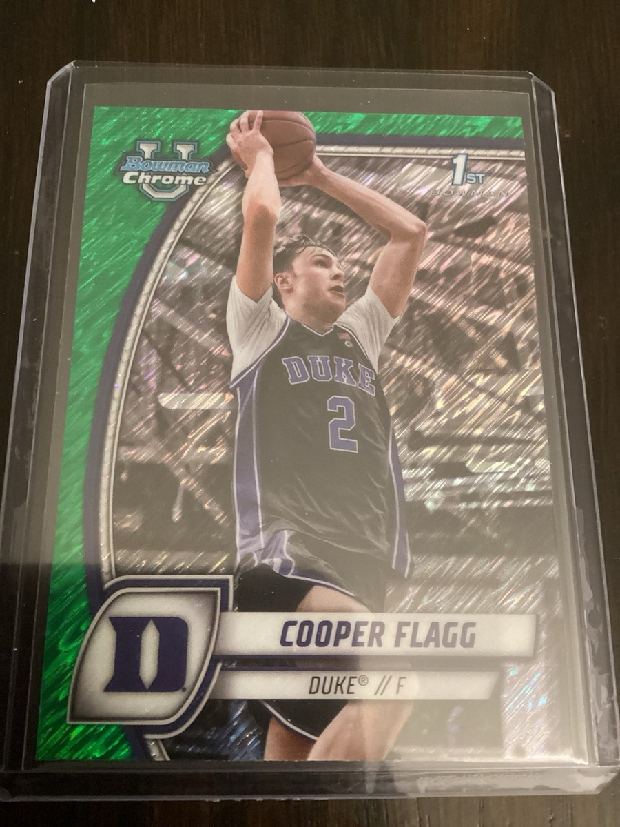 COOPER FLAGG Green Shimmer Chrome 1st 2024-25 Bowman U #16 Duke 