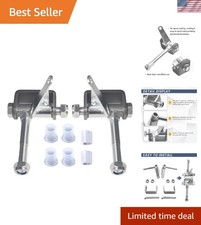 Effortless Install Go Kart Steering Spindle Bracket Set - Fits Most Models