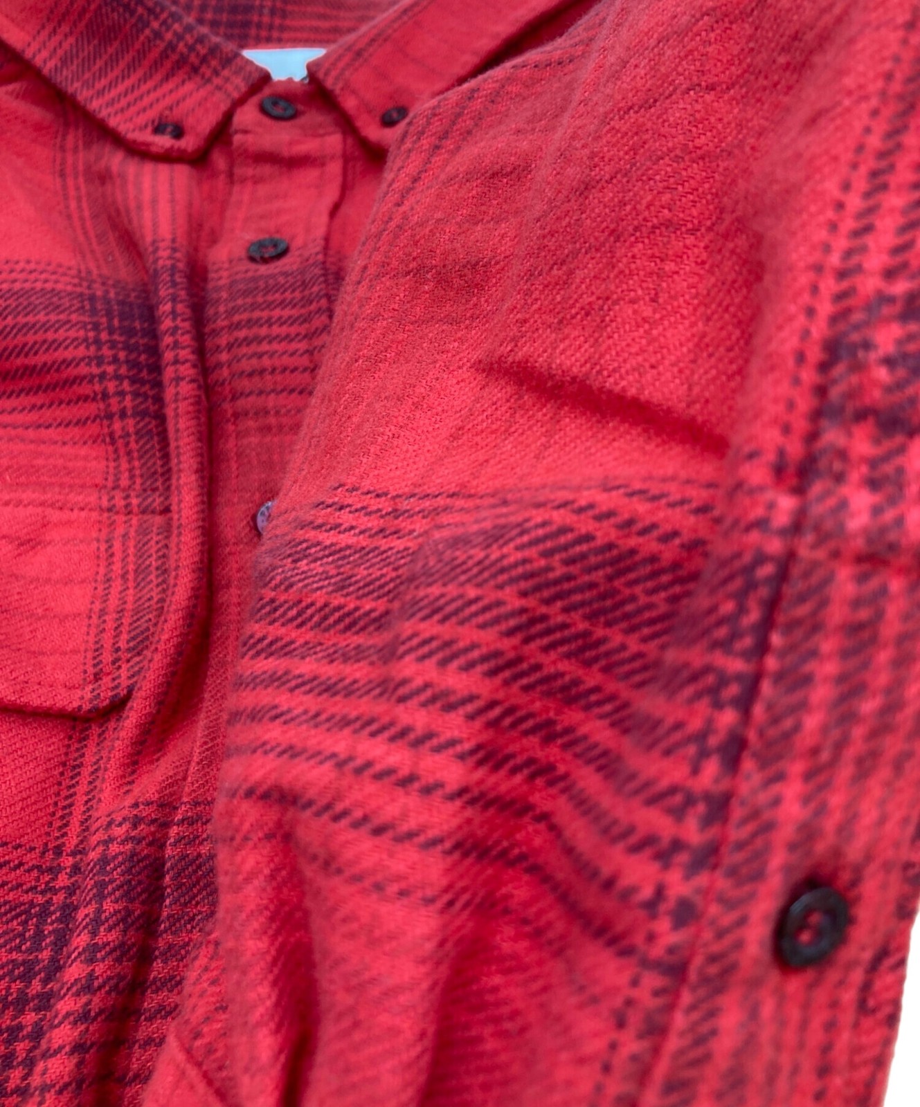 PALACE BRUSHED FLANNEL DROP SHOULDER SHIRT Size: XL Red Men thumbnail 8