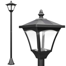 Outsunny Outdoor Garden Solar Light with Base Freestanding Energy-saving Optical