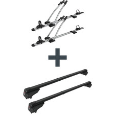 Dachträger + Fahrradträger für 2 Fahrräder - für Mercedes GLC SUV Typ X253 Kit Dachträger + Fahrradträger für 2 Fahrräder - für Mercedes GLC SUV Typ X253 Kit