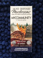 Host Defense, MyCommunity Cap. Advanced Immune Support, Mushroom Supp. EXP 04/26