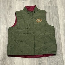 Disney Reversible Vest Jacket Youth Size Green Maroon Tigger Bounce Pooh Vintage