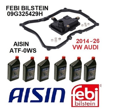 AISIN Transmission Oil  ATF-0WS +Filter Gasket kit  09g325429h 2014-2025 VAG OE