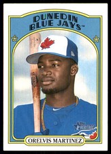 Orelvis Martinez 2021 Topps Heritage Minor League #98 Dunedin Blue Jays MLB READ