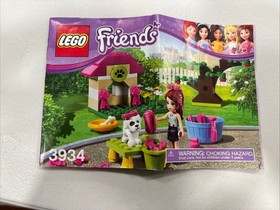 LEGO 3934 Mia's Puppy House Friends Set 100% Complete Excellent Condition