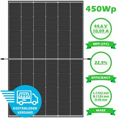 Solarmodul Glas-Glas 450Wp NEG9R.28 PV Photovoltaik Trina Solar Vertex S+ Panel