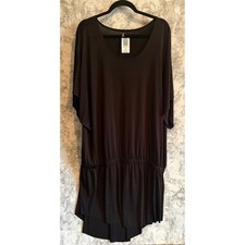 Torrid 3 Plus Size Black Drop Waist Tunic Swimsuit Dress 22 24 NWT