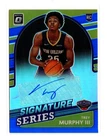 Trey Murphy 2021-22 Panini Donruss Optic Signature Series BLUE PRIZM RC AUTO /25