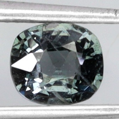 Antique Natural Greenish Blue Spinel Unheated Burma 0.80ct 6x5.5mm Gem Sparkle