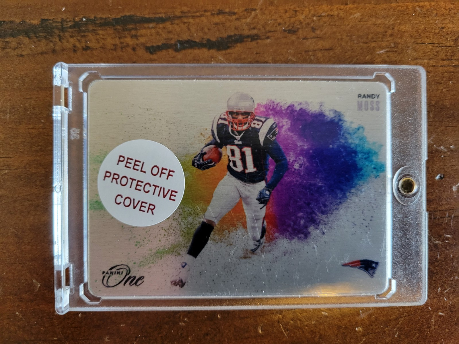 2024 Panini One Color Blast Randy Moss SSP Case Hit Metal Card