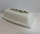 Vintage Pyrex Spring Blossom Crazy Daisy Butter Dish + Lid 1970's EX!!