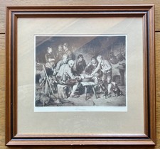 Antike Photogravüre „Treibersuppe“ – nach Franz von Defregger 1891 Hanfstaengl