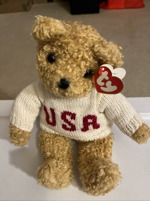 Ty Beanie Babies Curly The Bear Plush Toy - 4052