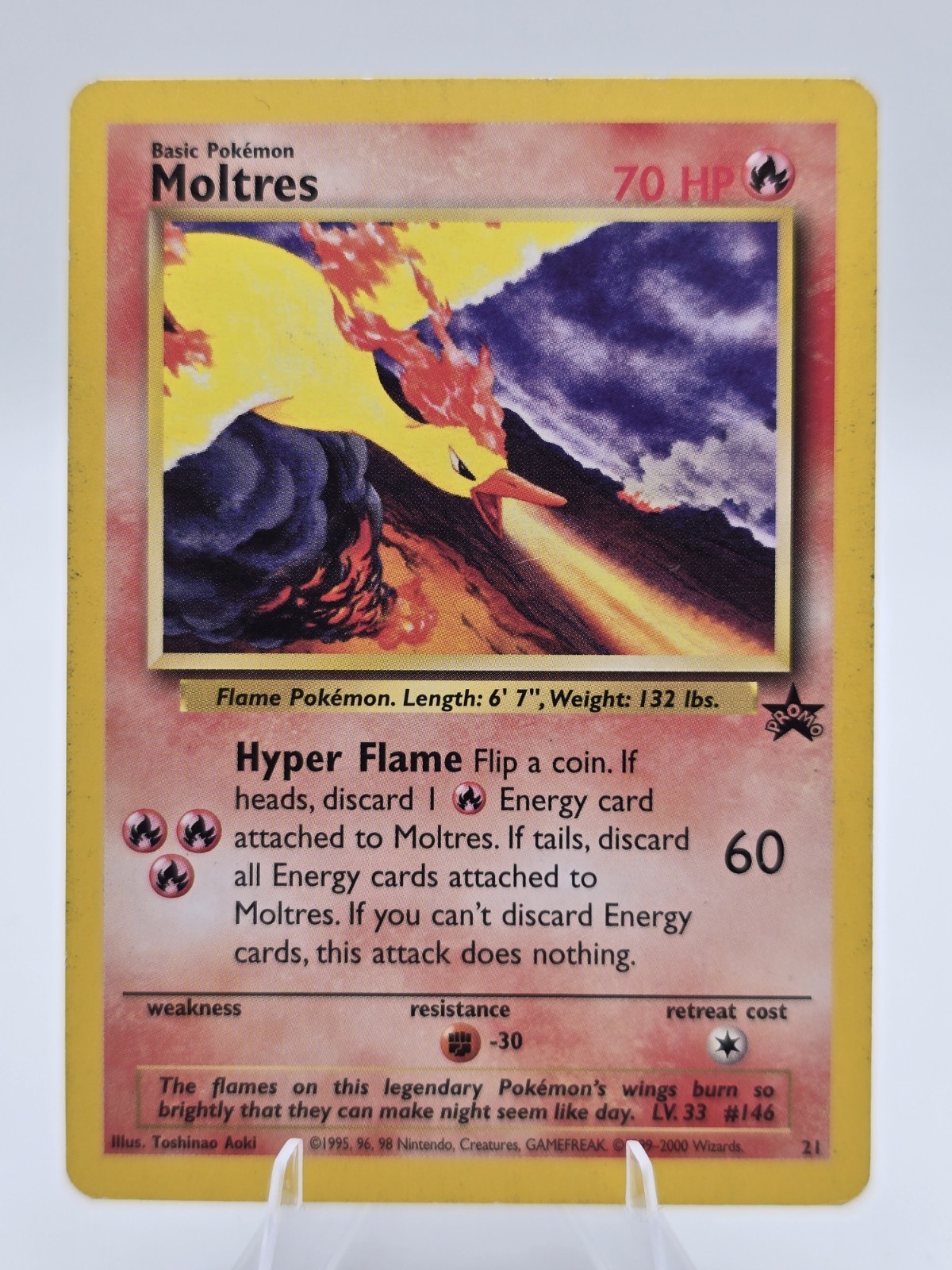 2000 Pokemon Promos - Wizards Black Star Moltres Basic/Promo #21  LP