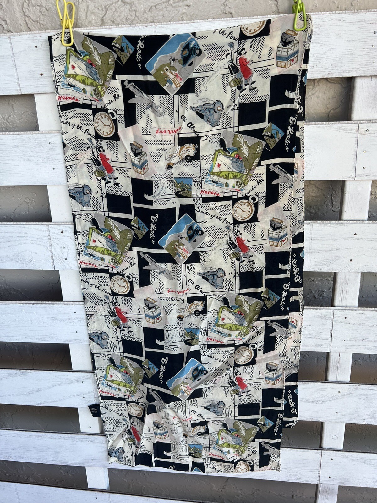 Essential Classics Silk Scarf Rectangular Citys H… - image 1