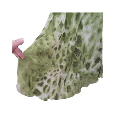 Sangria Womens Dress Elf Renaissance Fair Flowy Green Pure Silk Forest Size  6 | eBay