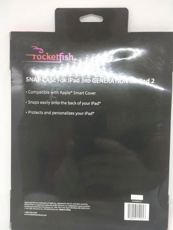 Rocketfish RF-PD3SB13-Y Snap Case for iPad 2 and iPad (3rd Generation) - Image 2 of 4