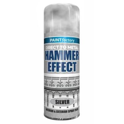 SILBERHAMMER EFFEKT SPRAYFARBE GLÄNZEND HOLZ METALL KUNSTSTOFF AEROSOLSPRAY 400ML