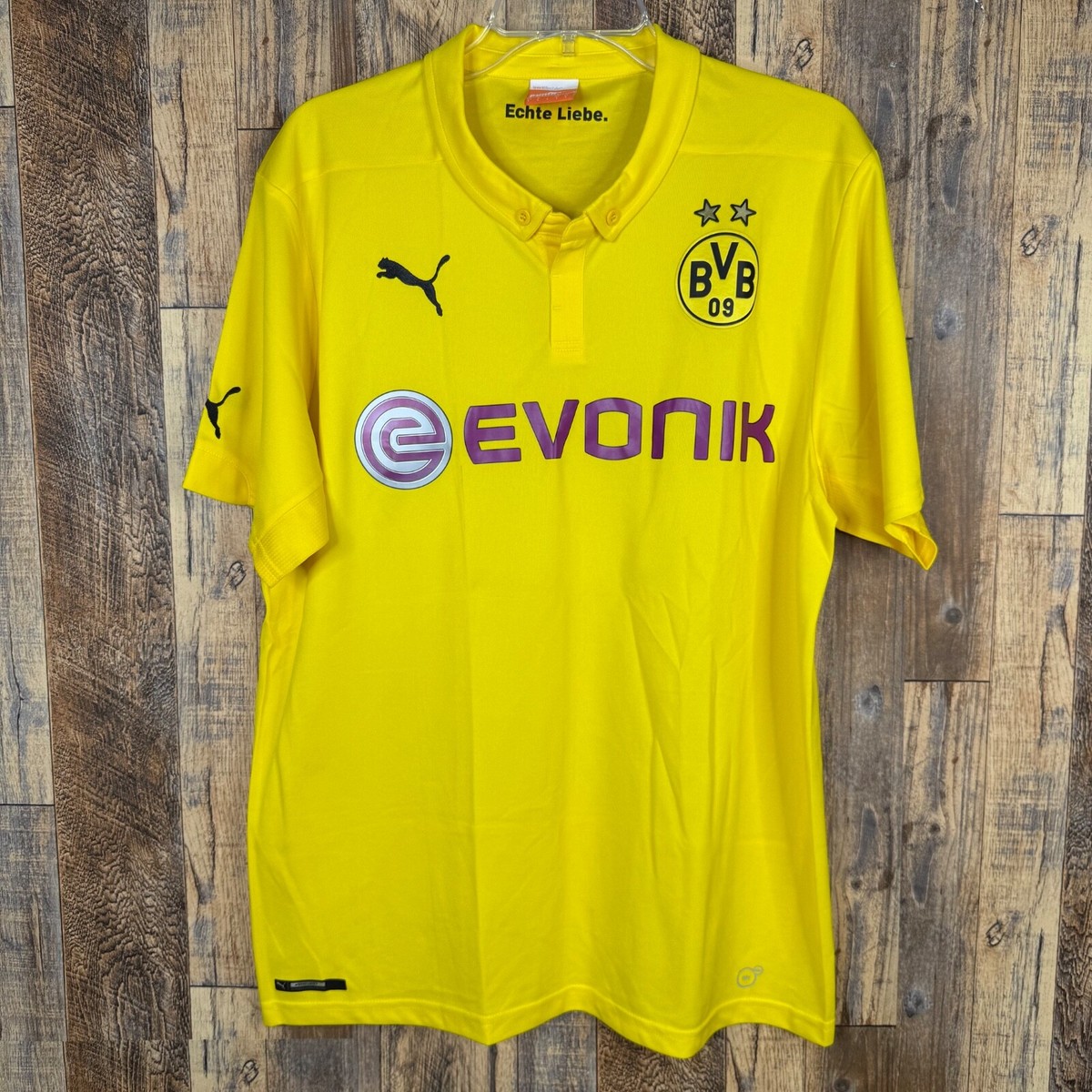 Borussia Dortmund 2014-15 Home Soccer Jersey Puma Men's Large