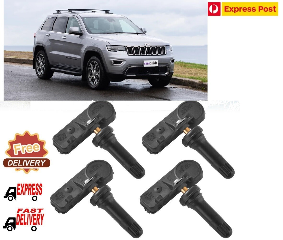 4x TPMS Tire Pressure Sensors For Jeep Wrangler Grand Cherokee Dodge Challenger – 68241067AB