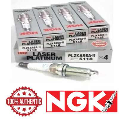4 pcs NGK Laser Platinum Spark Plugs #5118 PLZKAR6A-11 for Sentra Frontier
