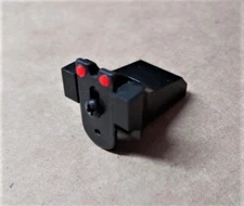 SO NICE! CROSMAN Rear Sight With RED Fiber Optic on BOTH SIDES for 2240 1322 etc