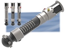 Star Wars : 3D resin Printed Obi-Wan Kenobi Ep 1 Lightsaber Prop Cosplay replica