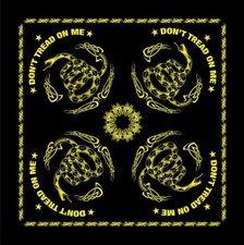 Rothco Gadsden Don't Tread On Me Bandana Bandanna Black 4032