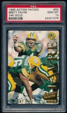 1995 Action Packed 24K Gold BRETT FAVRE #9G *Packers* PSA 10 Gem Mint