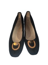 Baretraps Perrie Flats Square Toe Comfort Neutral Women 6M Black