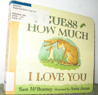 Guess How Much I Love You by Sam McBratney, Board Book, 1996 - ex-library