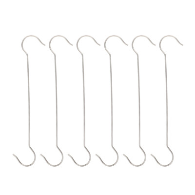 6Pcs Heavy Duty S Hooks for Hanging Plant Bird Feeder Hooks Extension Hooks
