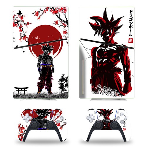 PS5 Slim Disk Skins Decal Stickers Wrap PS5 Console Dragon Ball Z Goku Vegeta - Picture 4 of 9