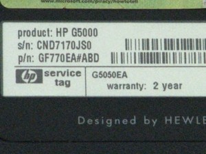 Gehäuse unten  HP G5000 Notebook 10066043-23858