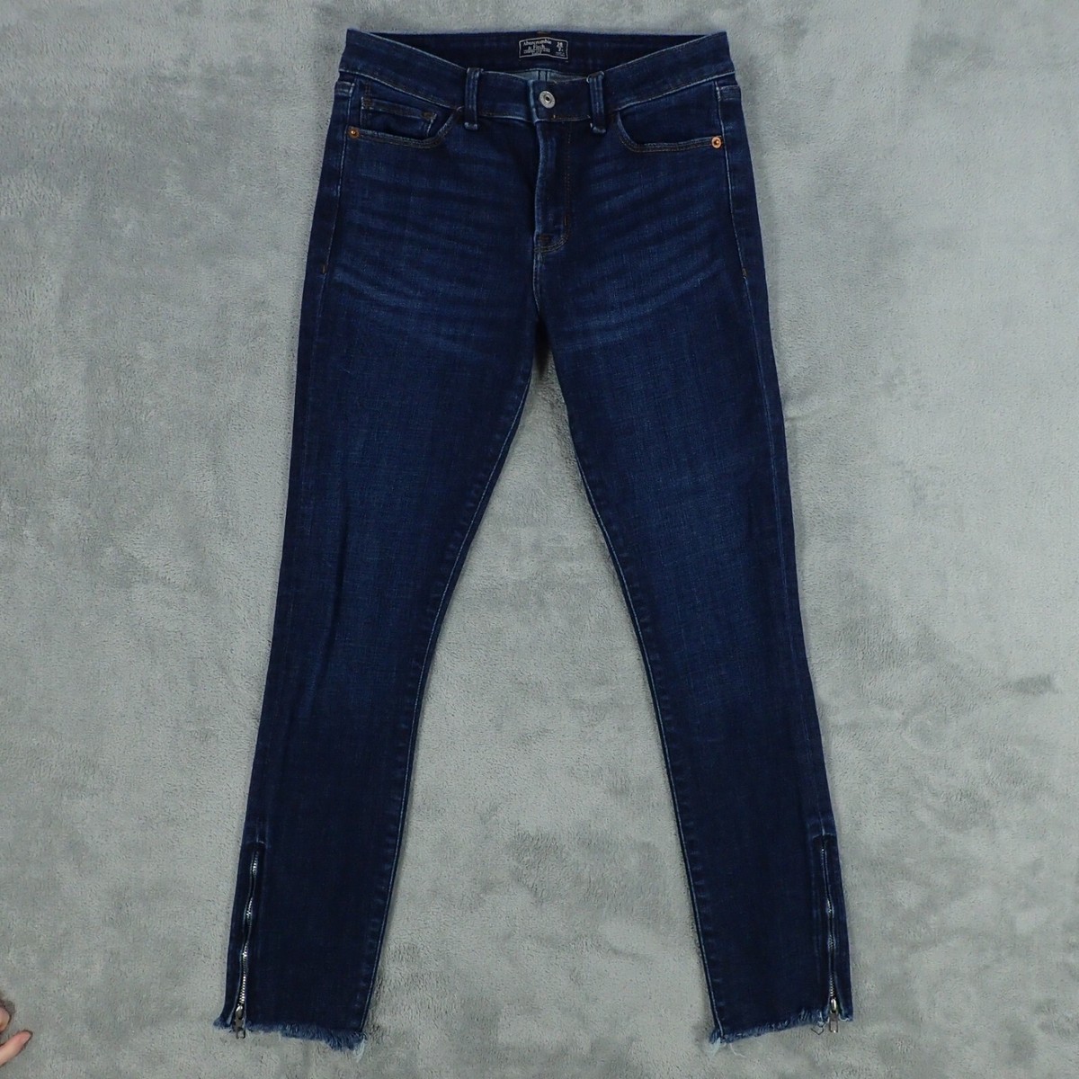 Abercrombie Fitch Jeans Womens 26 Harper Low Rise Ankle Blue Denim 