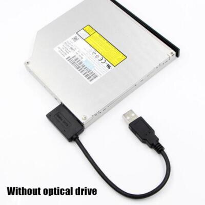 35cm USB 2.0 to Slimline SATA 7+6 13pin Laptop DVD Optical Drive 
