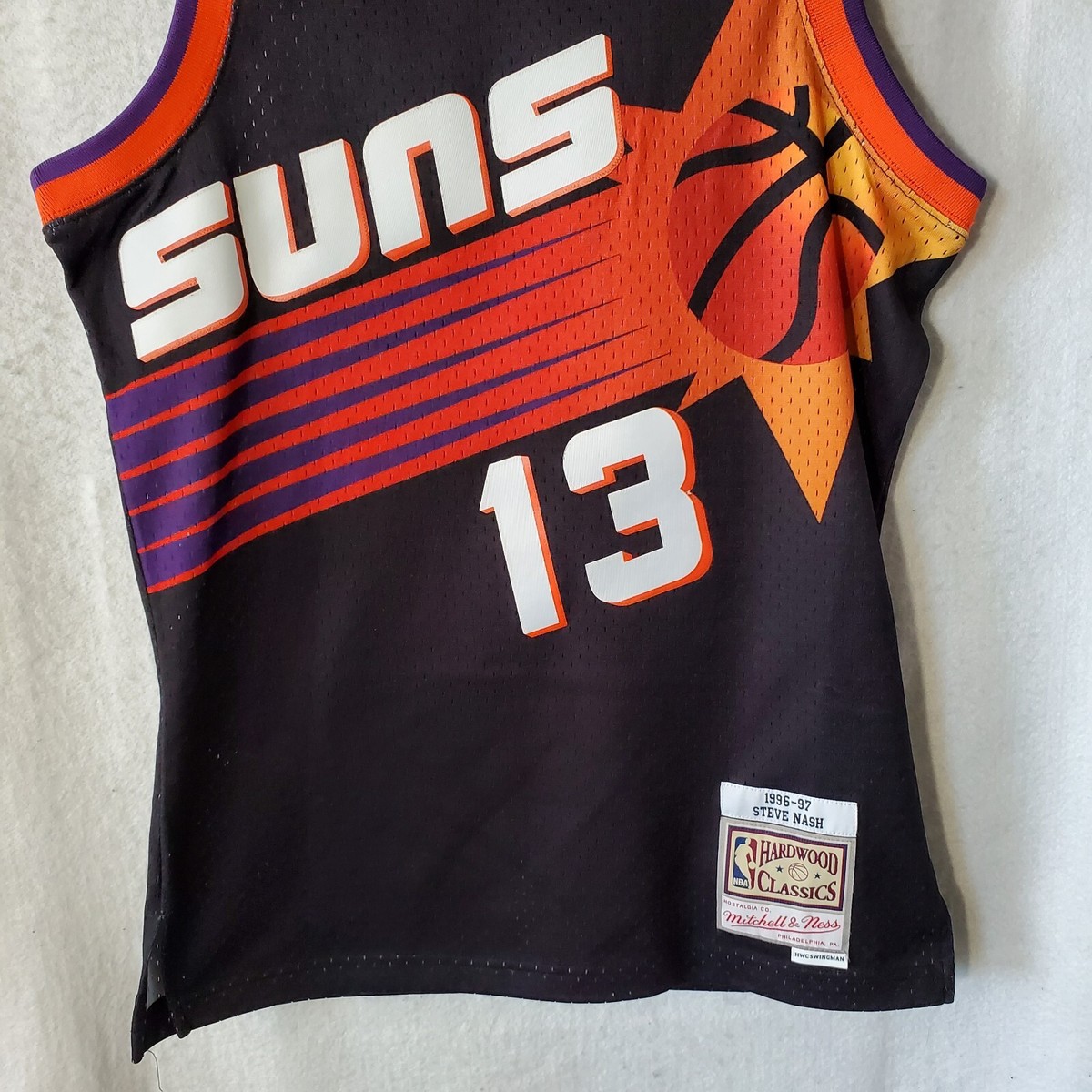 Men's Phoenix Suns Steve Nash Mitchell & Ness Purple 1996-97 Hardwood Classics Swingman Jersey