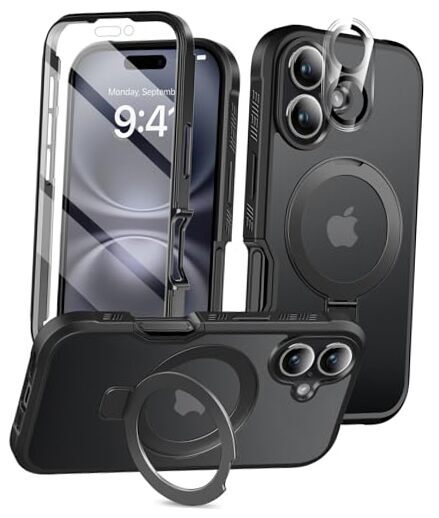 Sleek Black iPhone 16 6.1